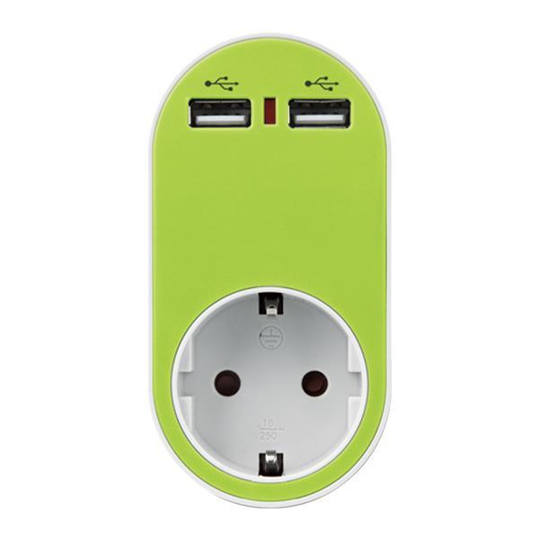 ΑΝΤΑΠΤΟΡΑΣ ΣΟΥΚΟ ΜΕ 2 USB ΠΡΑΣΙΝΟ ΜΕ ΠΡΟΣΤΑΣΙΑ ΕΠΑΦΩΝ ΑΝΤΑΠΤΟΡΑΣ ΣΟΥΚΟ ΜΕ 2 USB ΠΡΑΣΙΝΟ ΜΕ ΠΡΟΣΤΑΣΙΑ ΕΠΑΦΩΝ