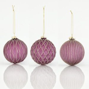 BURGUNDY GLASS BALL