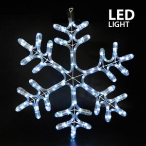 SNOWFLAKE WHITE LED WITH 6 M. ROPE LIGHT