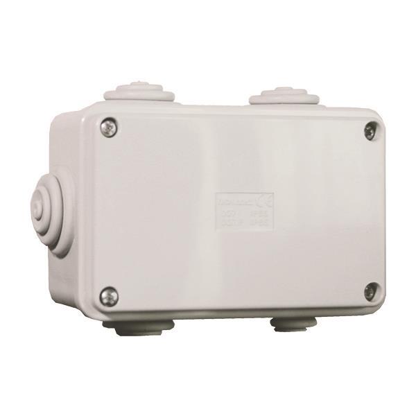 JUNCTION BOX 112Χ75Χ51 INOX SCREWS IP65 (007) GREY