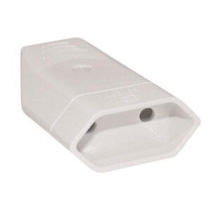 PLUG 2 POLE NORMAL FEMALE 6A 240V WITH SHUTTER PROTECTION IN BLISTER PACKING