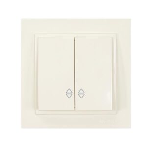 DESPINA 2 GANG 2 WAY SWITCH CREAM