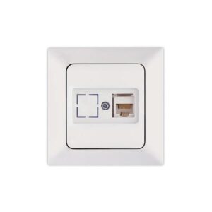 CAT 6 DATA SOCKET-RJ45  WHITE