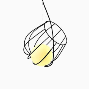 LIGHT FIXTURE SPIRAL  Φ360 BLACK "NAXOS"
