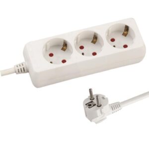 SOCKET 3 SCHUKO HOLES CABLE 3X1