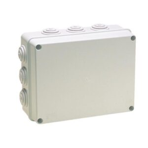 JUNCTION BOX 243Χ190Χ10 INOX SCREWS IP65 (011) GREY