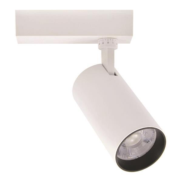 TRACK LIGHT LED SINGLE 2 LINE 30W 4000K Φ80Χ160 WHITE PLUS