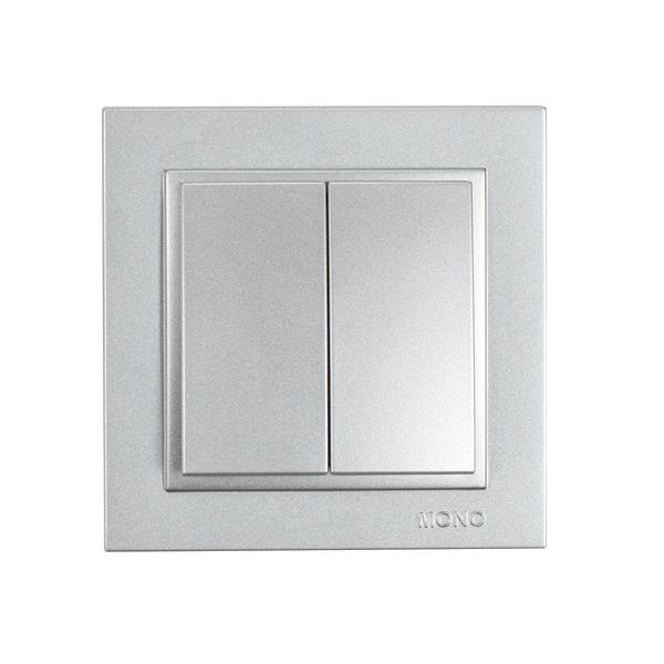 DESPINA DOUBLE WAY SWITCH  SCREW TYPE SILVER