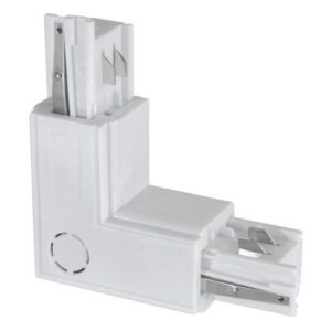 CONJUCTION RAIL UNIVERSAL 4 LINES ANGLE 90⁰ WITH POWER SUPPLY WHITE