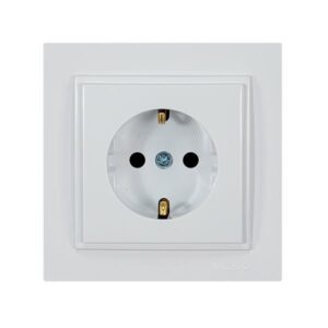 DESPINA CHILDPROOF SOCKET OUTLET EARTHED SCREW TYPE WHITE