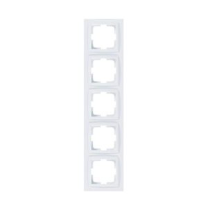 DESPINA 5 GANG FRAME WHITE