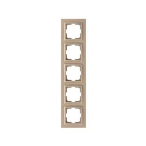 DESPINA 5 GANG FRAME LIGHT FUME