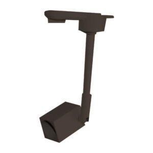 TRACK LIGHT 2 LINE GU10 SQUARE BRACKET12cm BLACK