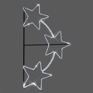 POLE DECORATION PROFESSIONAL DESIGN ALUMINUM WITH 3 STARS