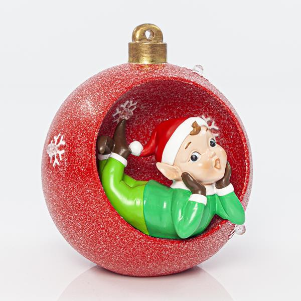 RED BALL WITH ELF INSIDE RED BALL WITH ELF INSIDE