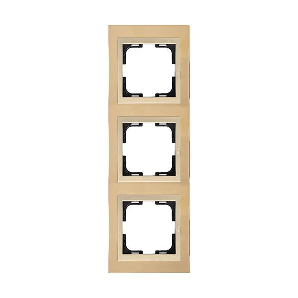 CHROME TRIPLE FRAME GOLD