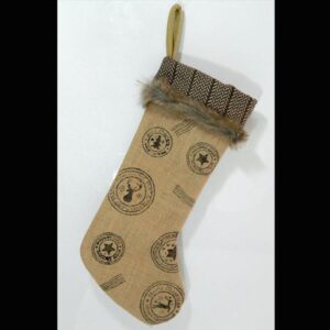 BEIGE SOCK WITH DESIGNS