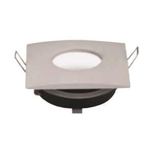 SPOT RECESSED FIXED ALIMINUM 82X82 GU10 IP65 SATINE
