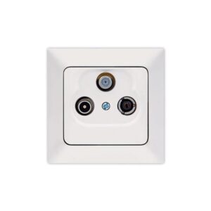 TV-R-SAT SOCKET (END LINE) WHITE