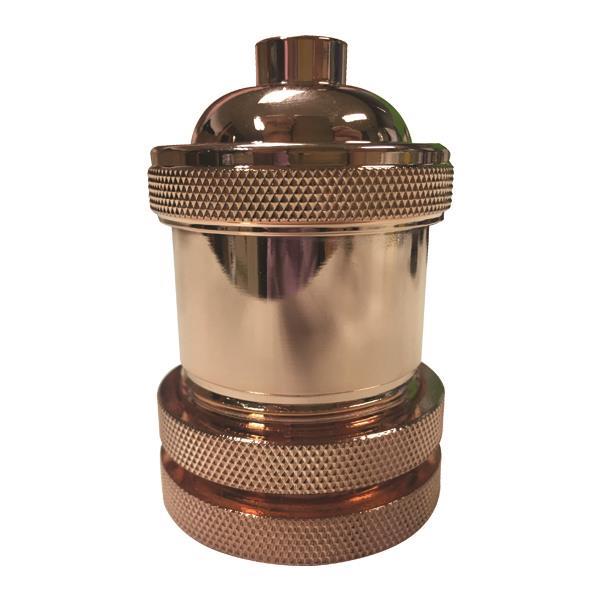 LAMPHOLDER METAL PINK GOLD  E27