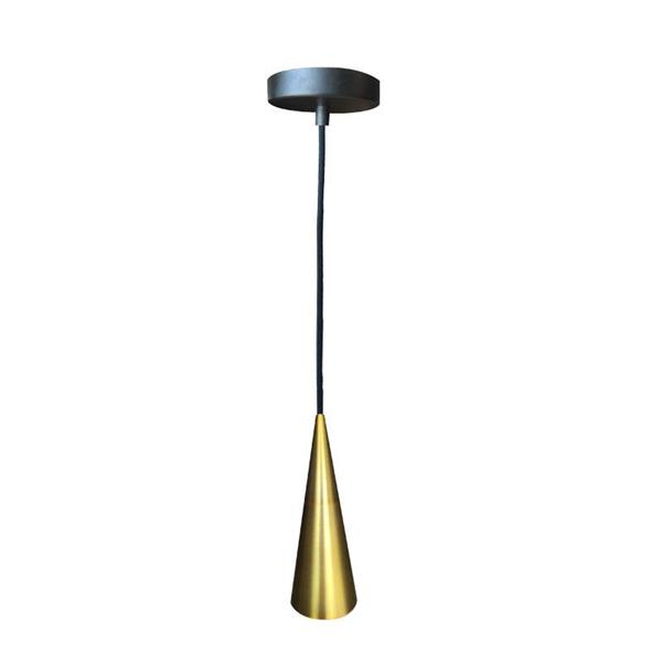 SPOT HANGING METAL CONE 16X5.8  ANTIQUE BRONZE E27 "SIFNOS"
