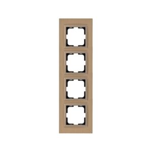 STYLE 4 GANG FRAME BRONZE ALUMINIUM