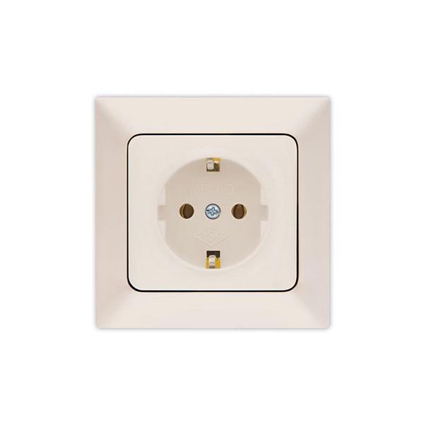 EARTHED SOCKET OUTLET CREAM