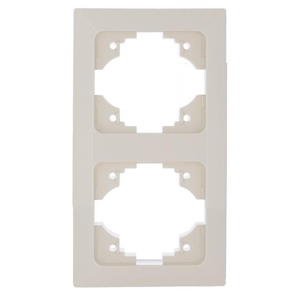 2 GANG VERTICAL FRAME CREAM 2 GANG VERTICAL FRAME CREAM