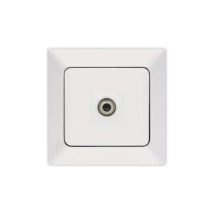 SATELLITE SOCKET (F CONNECTOR) WHITE
