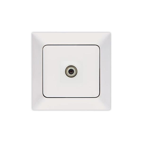 SATELLITE SOCKET (F CONNECTOR) WHITE