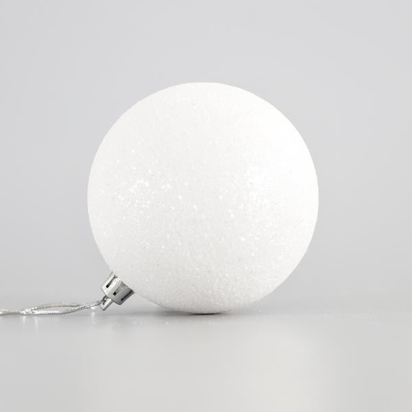 PLASTIC WHITE BALLS WITH GLITTER PLASTIC WHITE BALLS WITH GLITTER