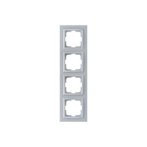 DESPINA 4 GANG FRAME SILVER