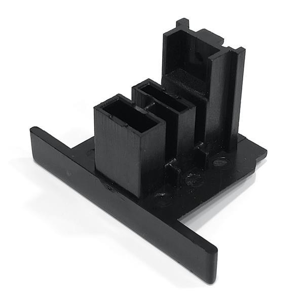 RAIL RECESSED 4 LINES TERMINAL BLACK RAIL RECESSED 4 LINES TERMINAL BLACK