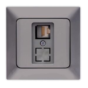 CAT 6 DATA SOCKET-RJ45 SMOKED
