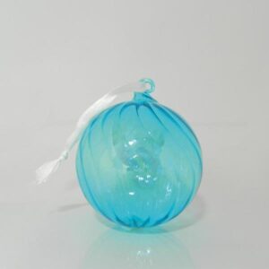 GLASS BLUE CLEAR BALL