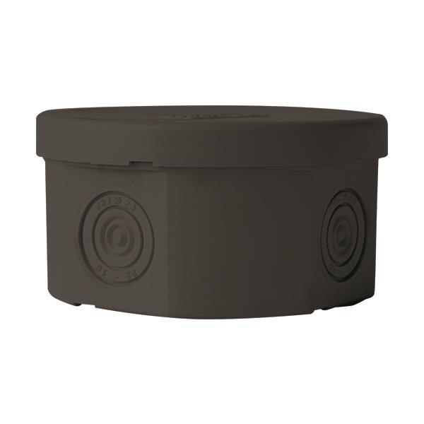 JUNCTION BOX Φ80X40 IP65 (002.CS.N) BLACK