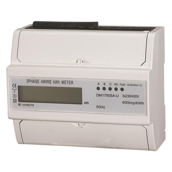3 PHASE DIN RAIL METER DIGITAL 3/90Α