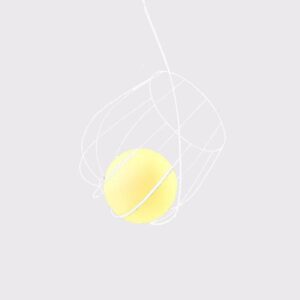 LIGHT FIXTURE SPIRAL  Φ360 WHITE "NAXOS"