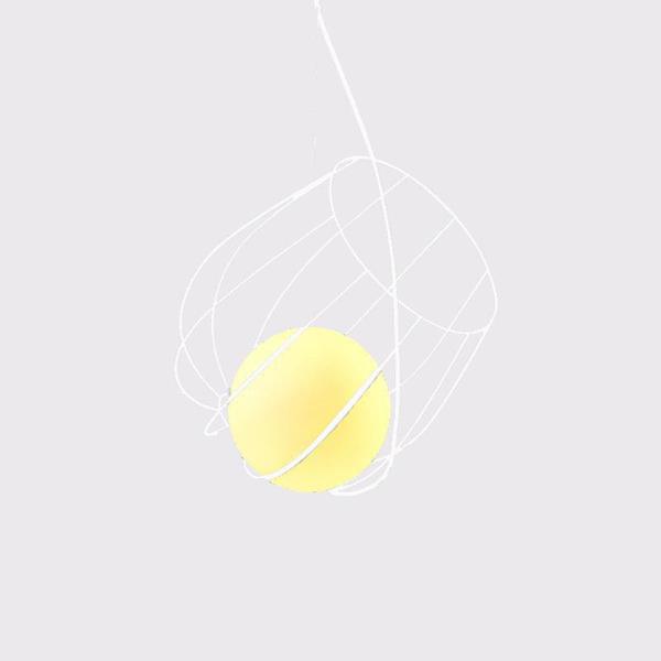 LIGHT FIXTURE SPIRAL  Φ360 WHITE "NAXOS"
