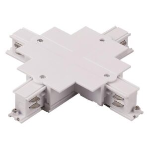 CONJUCTION RAIL RECESSED 4 LINES TYPE "CROSS" WHITE