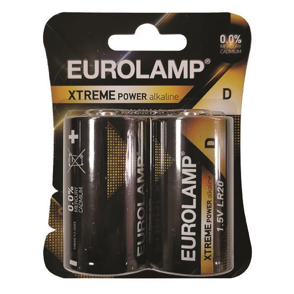EXTREME POWER BATTERY 2pcs D (LR20) 1.5V