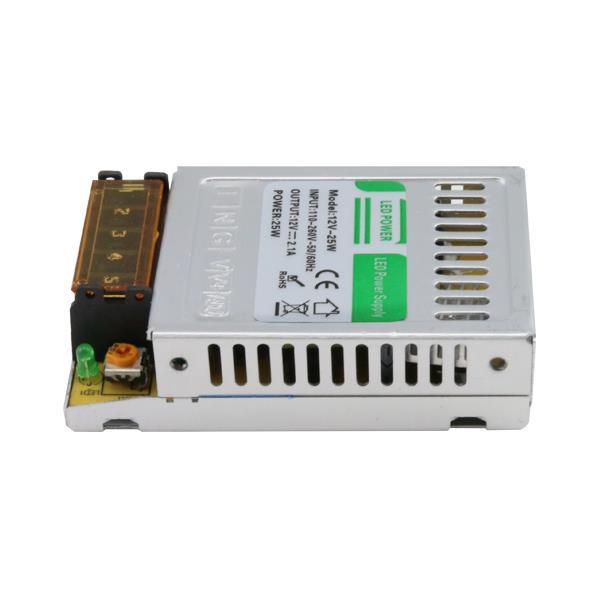 ΤΡΟΦΟΔΟΤΙΚΟ ΜΕΤΑΛΛΙΚΟ 12V DC 25W IP20 ΤΡΟΦΟΔΟΤΙΚΟ ΜΕΤΑΛΛΙΚΟ 12V DC 25W IP20