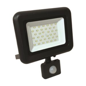 PROJECTOR LED SMD WITH ROTADED MOVEMENT DETECTOR 30W BLACK IP44 3000K PLUS
