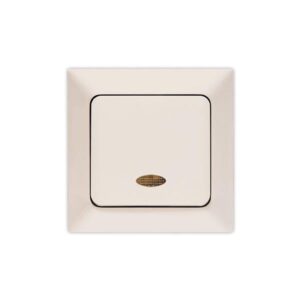 LIGHT PUSH SWITCH ILLUMINATED CREAM