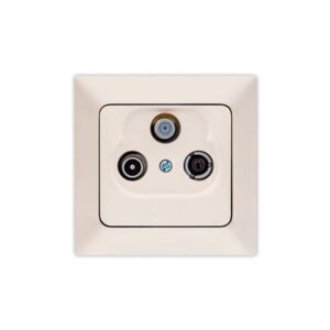 TV-R-SAT SOCKET (END LINE) CREAM