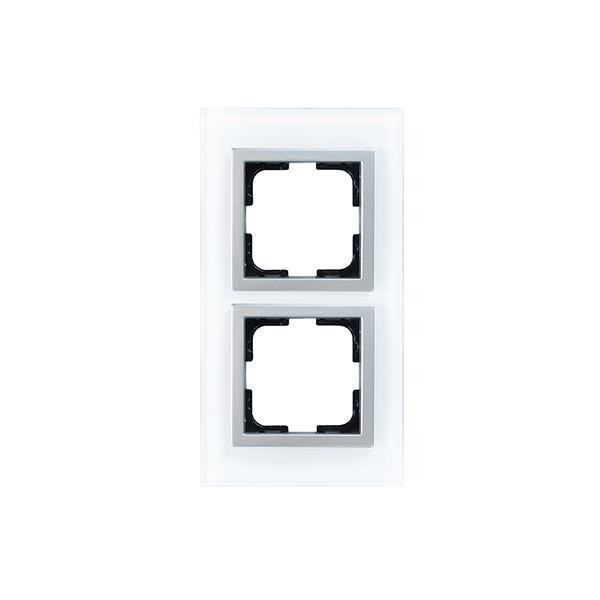 STYLE DOUBLE FRAME WHITE GLASS