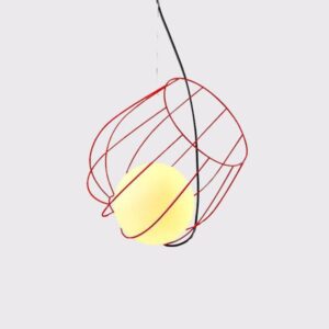 LIGHT FIXTURE SPIRAL  Φ360 RED "NAXOS"