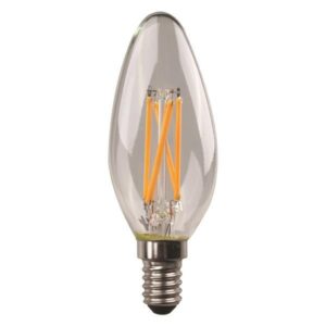 LED LAMP C37 CROSSED FILAMENT 6.5W E14 6500K 220-240V BLISTER
