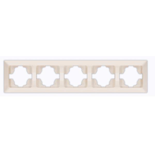 5 GANG HORIZONTAL FRAME CREAM 5 GANG HORIZONTAL FRAME CREAM