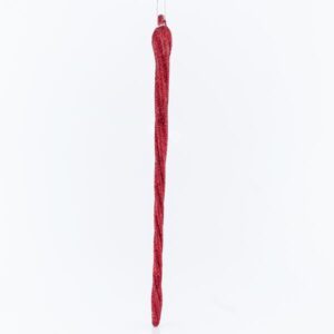 GLASS BURGUNDY STALACTITE